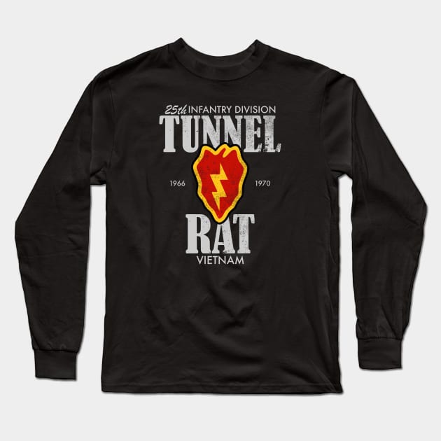 Tunnel Rat Vietnam (distressed) Long Sleeve T-Shirt by TCP